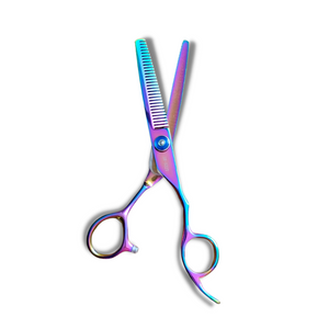 Kashi Professional Thinning Hair Shears SR-532T Rainbow Color - Japanese Steel 6.5 inch