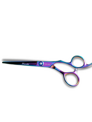 Load image into Gallery viewer, Kashi Professional Cutting Hair Shears   SR-565 Rainbow  Color - Stainless Steel 6&quot;
