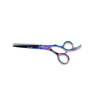 Kashi Professional Cutting Hair Shears   SR-565 Rainbow  Color - Stainless Steel 6"