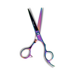 Load image into Gallery viewer, Kashi Professional Cutting Hair Shears SR-560 Rainbow Color - Japanese Steel 6 inch

