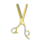 Load image into Gallery viewer, Kashi G-1146LT Professional  Hair Thinning scissors, 6.5 inch Gold Color 46 Teeth
