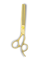 Load image into Gallery viewer, Kashi G-1146LT Professional  Hair Thinning scissors, 6.5 inch Gold Color 46 Teeth
