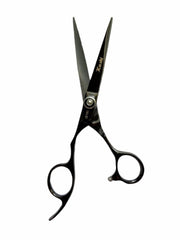 Load image into Gallery viewer, Kashi LB-1165 Professional Cutting Hair Scissors Black Color 6.5 inch Lefty 
