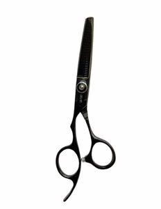 Kashi LB-1136T Professional Hair Thinning scissors, 6 inch Black Color 36 Teeth Left Hand
