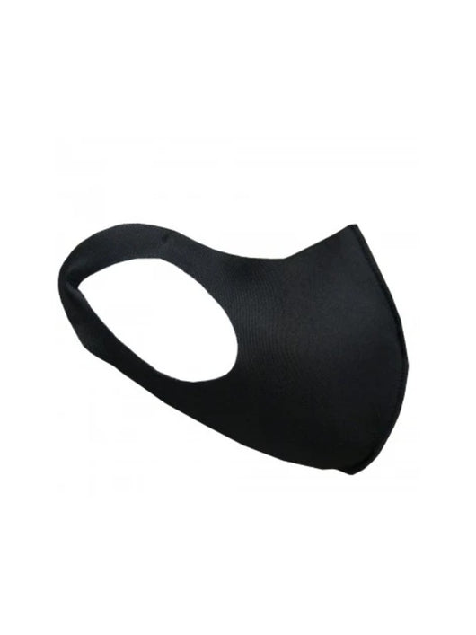 Reusable Black Face Mask, 90% polyester and 10% spandex,