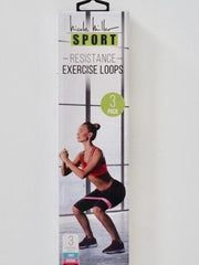 Nicole Miller Resistance Loops 3 Level Exercise Bands Set