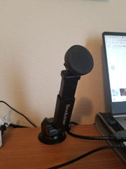 Load image into Gallery viewer, Brookstone, Universal Car Telescoping Smartphone Holder, Strong Magnetic Hold,  Color: Black
