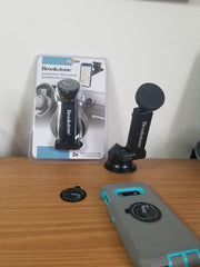 Load image into Gallery viewer, Brookstone, Universal Car Telescoping Smartphone Holder, Strong Magnetic Hold,  Color: Black
