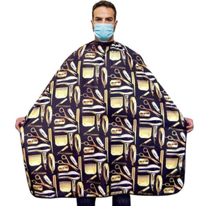 Professional Hair Cutting Cape Barber King Midas , One size, Black &  Gold Color