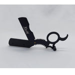 Load image into Gallery viewer, Kashi RB-210 Barber Straight Edge Shaving Razor  Finger Ring Black Color

