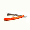 Kashi RO-105 Barber Straight Edge Shaving Razor Orange and Silver Color