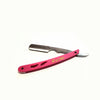 Kashi RP-105 Barber Straight Edge Shaving Razor Pink and Silver Color