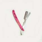 Load image into Gallery viewer, Kashi RP-105 Barber Straight Edge Shaving Razor Pink and Silver Color
