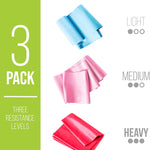 Load image into Gallery viewer, Nicole Miller, Resistance Loops  3 Level Exercise Bands Set
