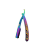 Barber Straight Edge Shaving Razor  Rainbow Color