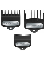 Load image into Gallery viewer, Wahl Clipper 3PC Set Premium Cutting Guides With Metal Clip  model  #1/2, #1, # 1 1/2
