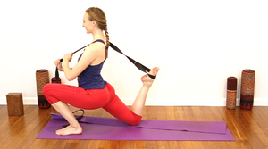 Yoga Strap Stretch, Size L, Gray Color, Series 8 Fitness